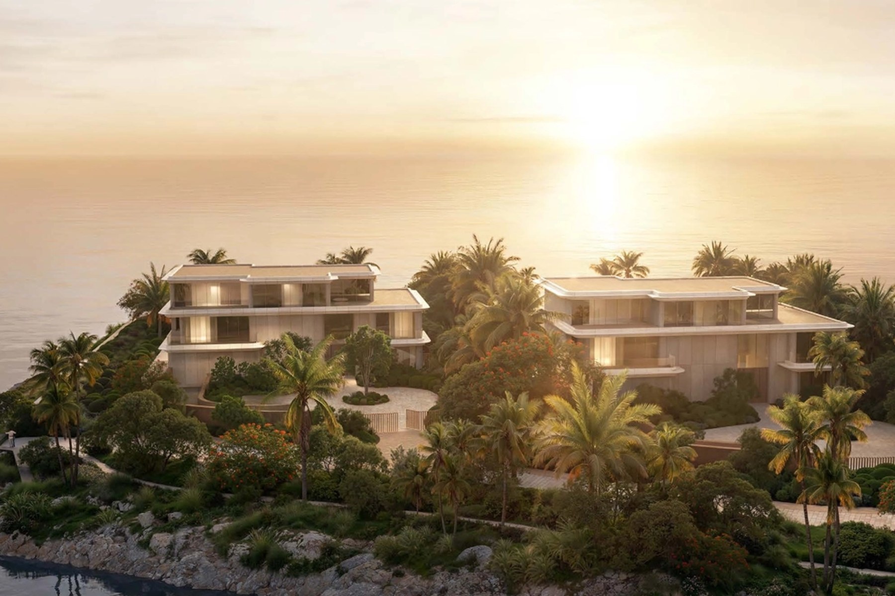 Luxury waterfront residential development in Dubai